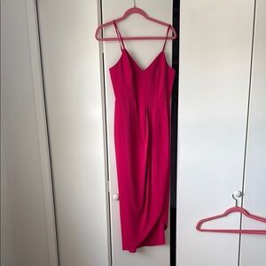 Lulu's Reinette Pink Spaghetti Strap Sundress